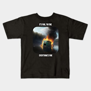 Nothing to see here, Everything's fine v2 Kids T-Shirt